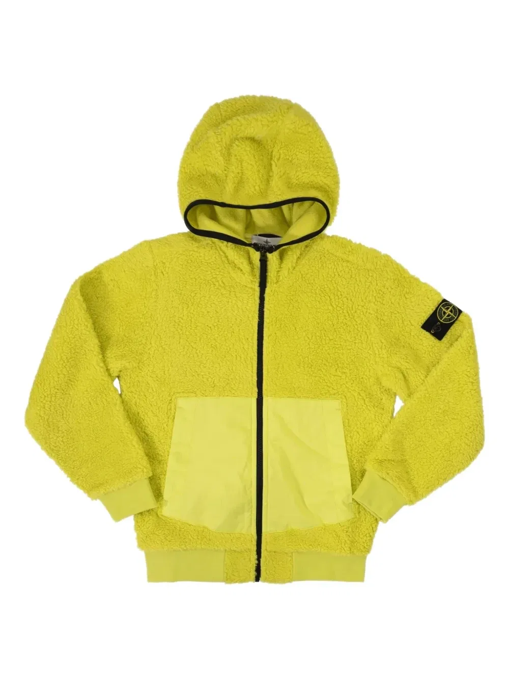 Флисовая куртка Stone Island Junior, желтый