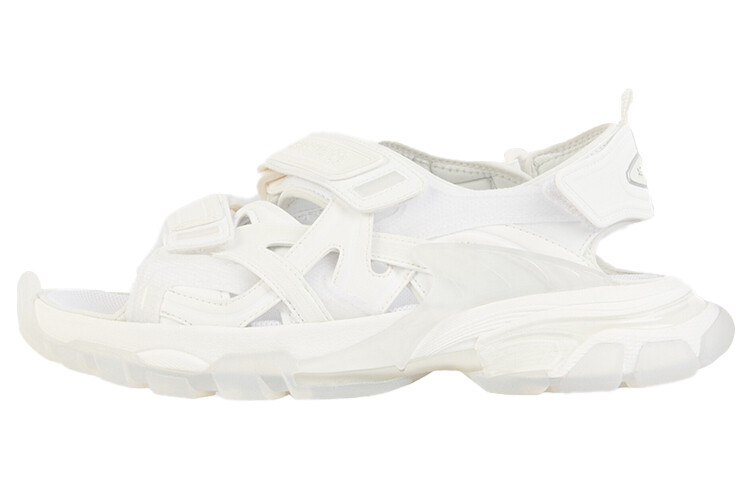 Balenciaga Track Sandal Clear Sole, белые (женские)