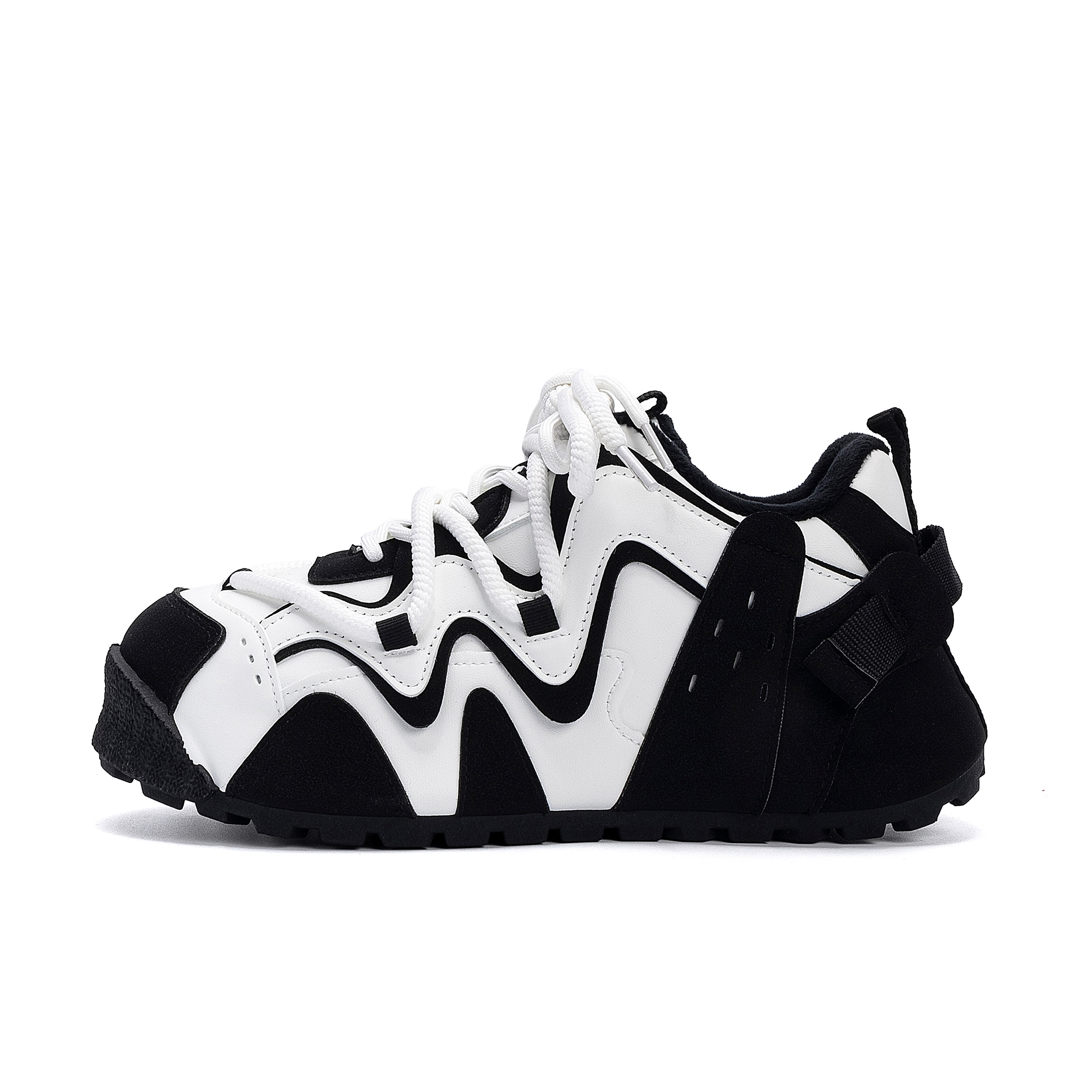 

HUANQIU Легкие низкие скейтборд-кроссовки для мужчин, увеличивающие рост, черно-белые