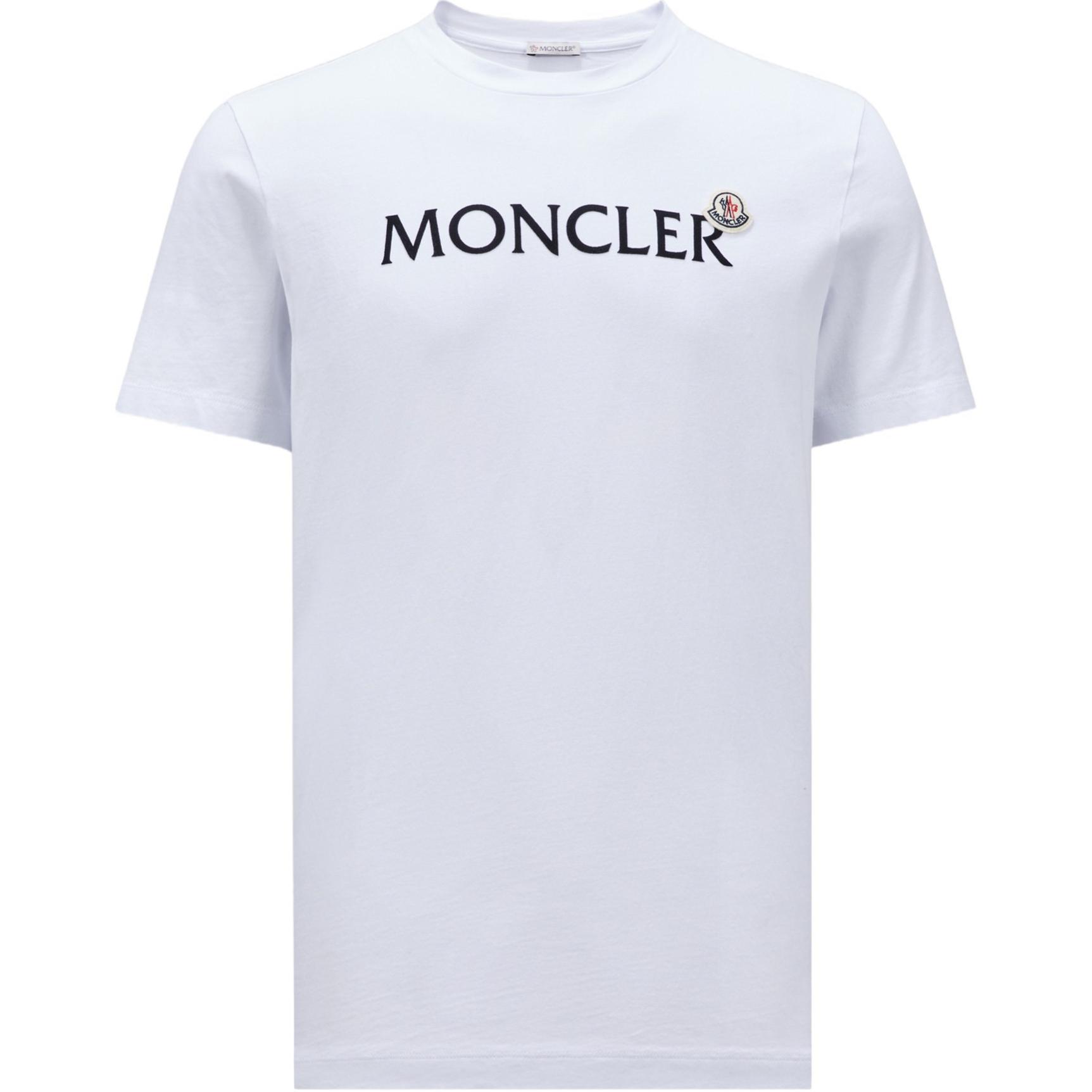 

Футболка с логотипом Moncler, белая