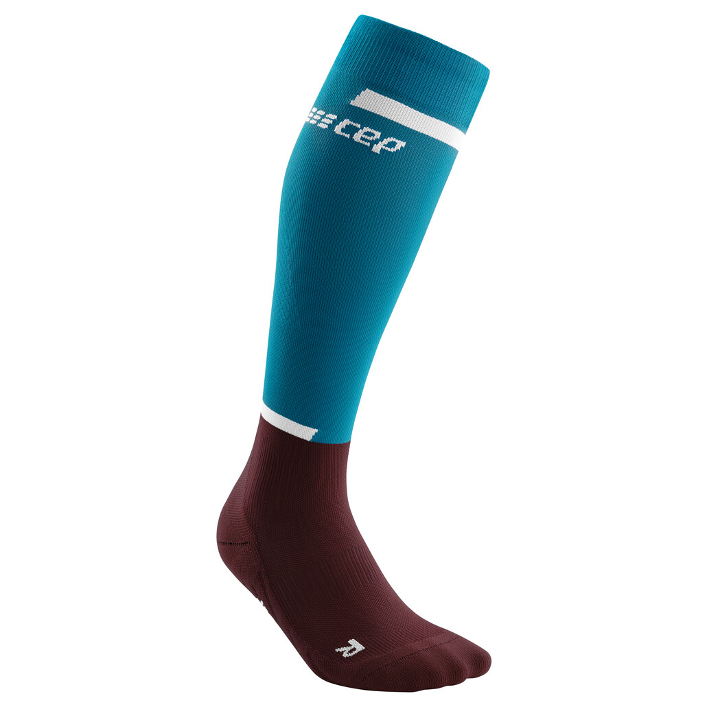 

Носки для бега Cep The Run Socks Tall, цвет Petrol/Dark Red
