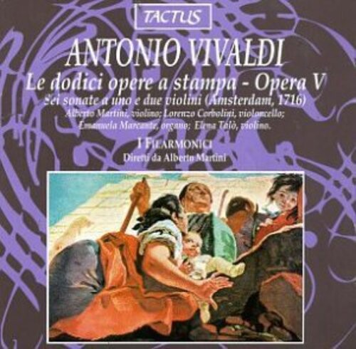 

CD диск Vivaldi / Martini / Talo / Carbolini / Filarmonici: Sonatas for 1 & 2 Violins Op 5