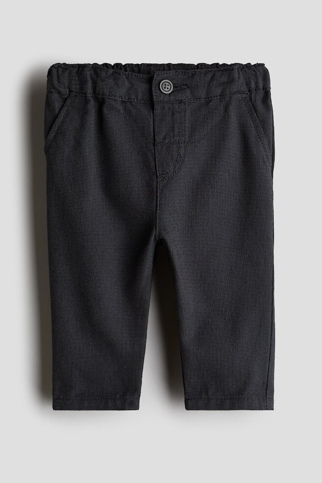 

Хлопковые брюки H&M, серый