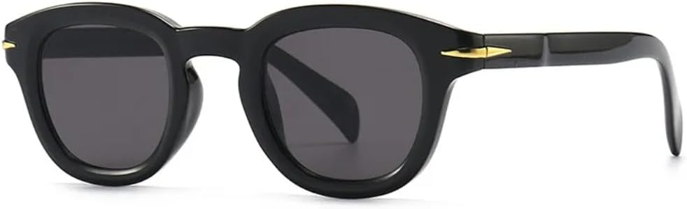 

Модные винтажные солнцезащитные очки в маленькой круглой оправе для мужчин и женщин, роскошные дизайнерские солнцезащитные очки с защитой от УФ-излучения UV400 SZVVBKK, Black Black