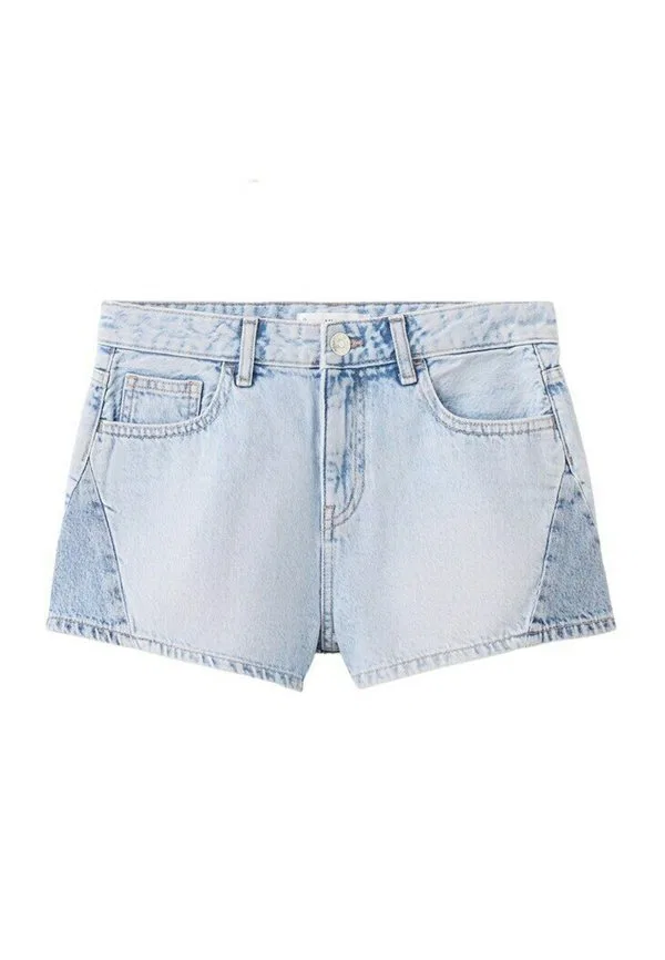 Подростковые джинсовые шорты Mango Kids, Light Blue — фото 4