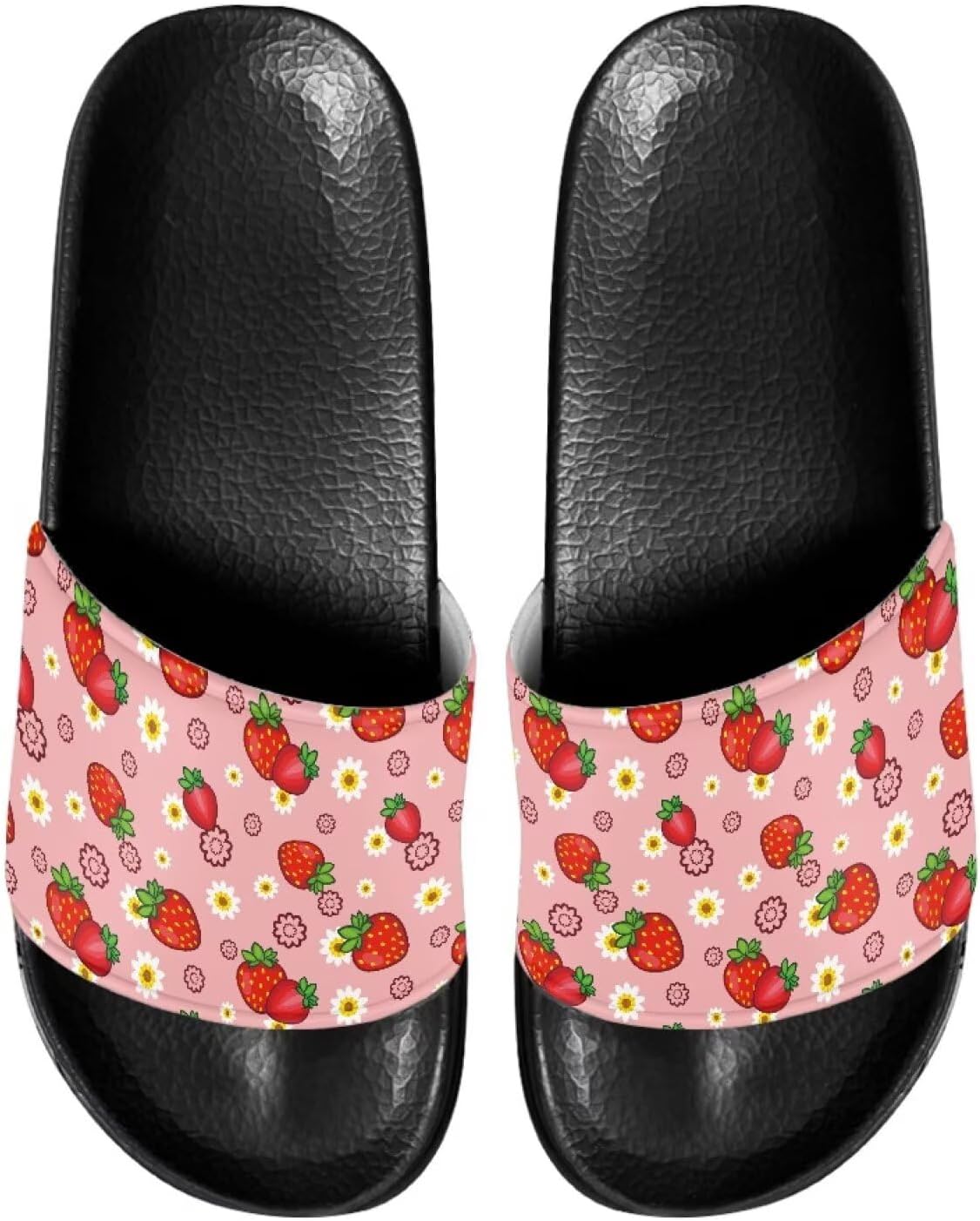 

Шлепанцы для женщин и мужчин с мягкой подошвой, комфортные, нескользящие, летние сандалии Judentidos, Strawberry