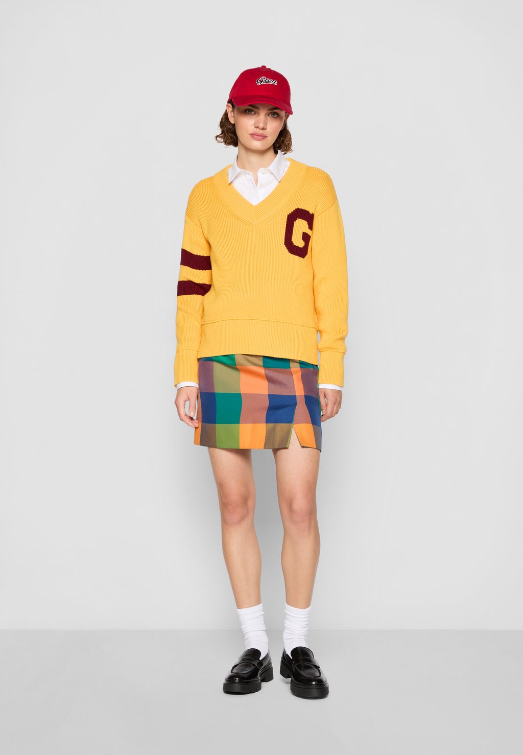 

Мини-юбка EXCLUSIVE HERITAGE 2.0 CHECKED SKIRT GANT, оранжевый