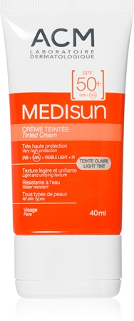 

Защитный крем spf 50+ ACM Medisun, Light 40 ml