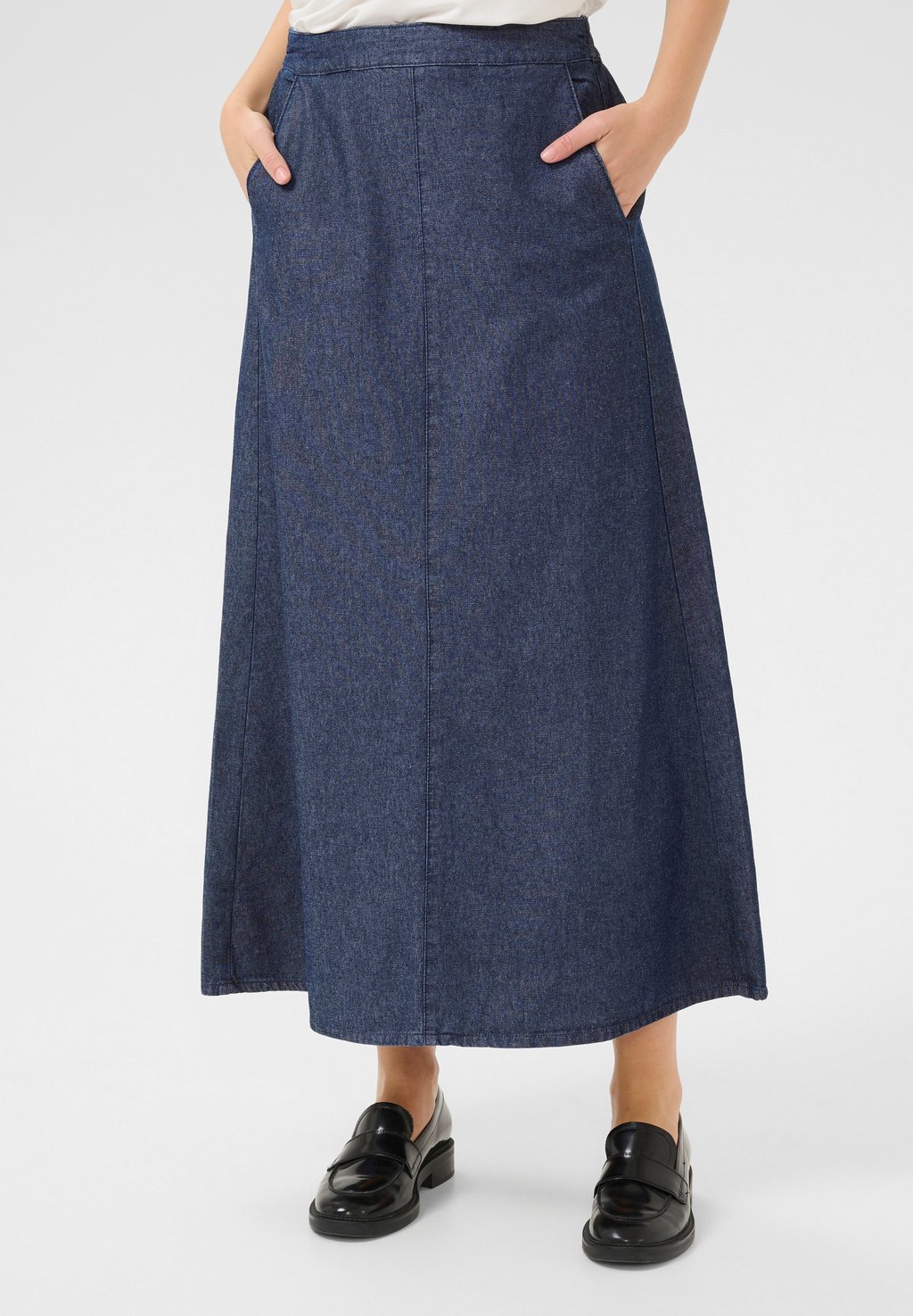 

Юбка-колокол KAFFE KAALICE LONG SKIRT, A-SHAPE, синий