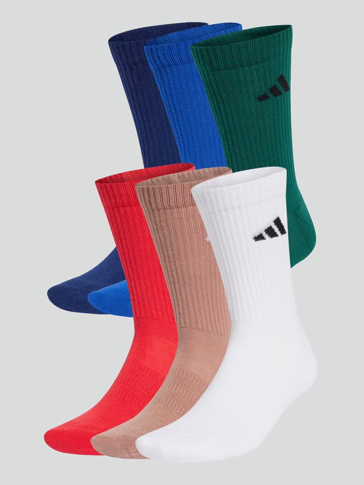 

Носки adidas Originals C New Low Crew 6 Pack Socks, royblu/dkblue/warcla