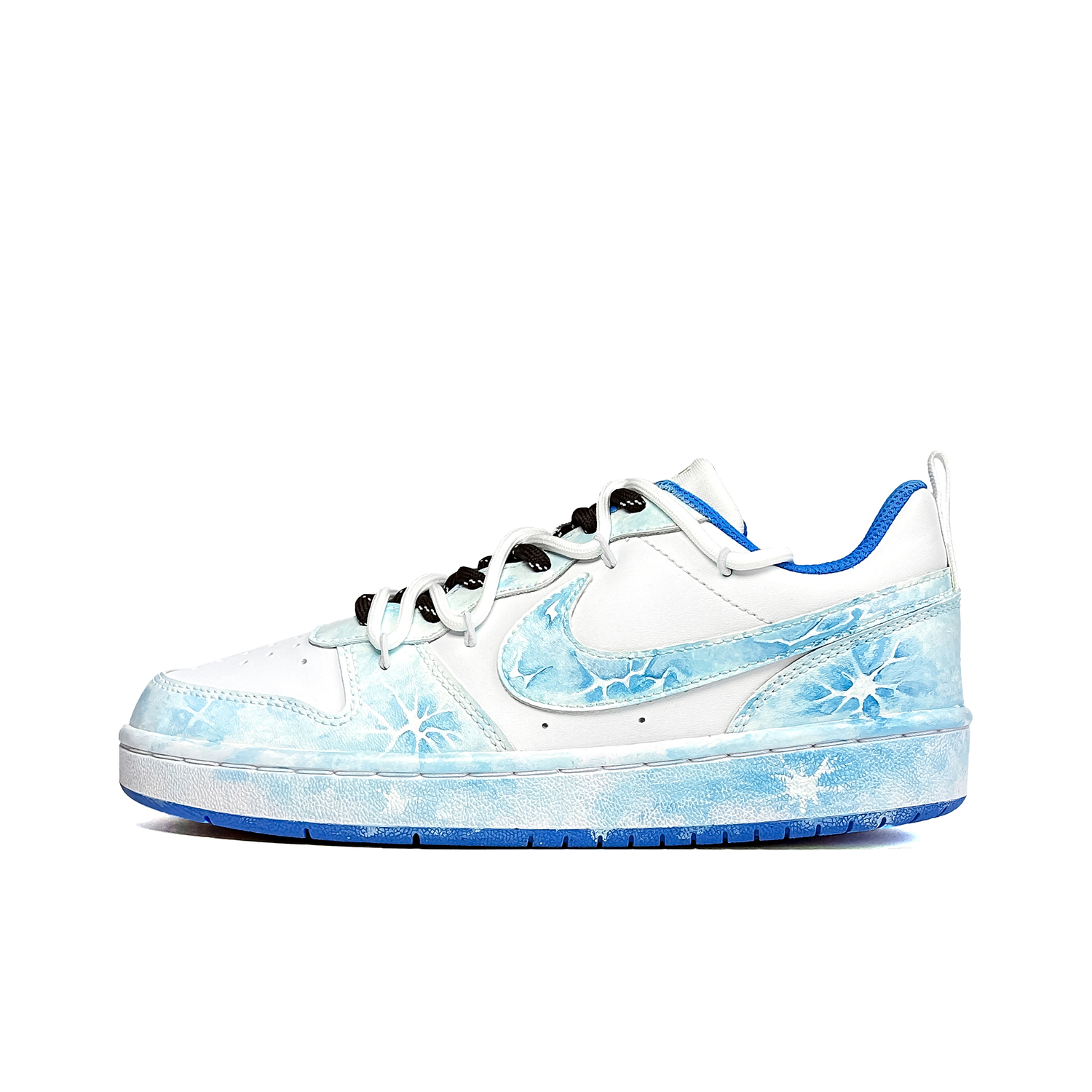 

Nike Кроссовки для скейтбординга Court Borough Frost Bloom Fracture Shadow Low top Kids' Blue для подростков