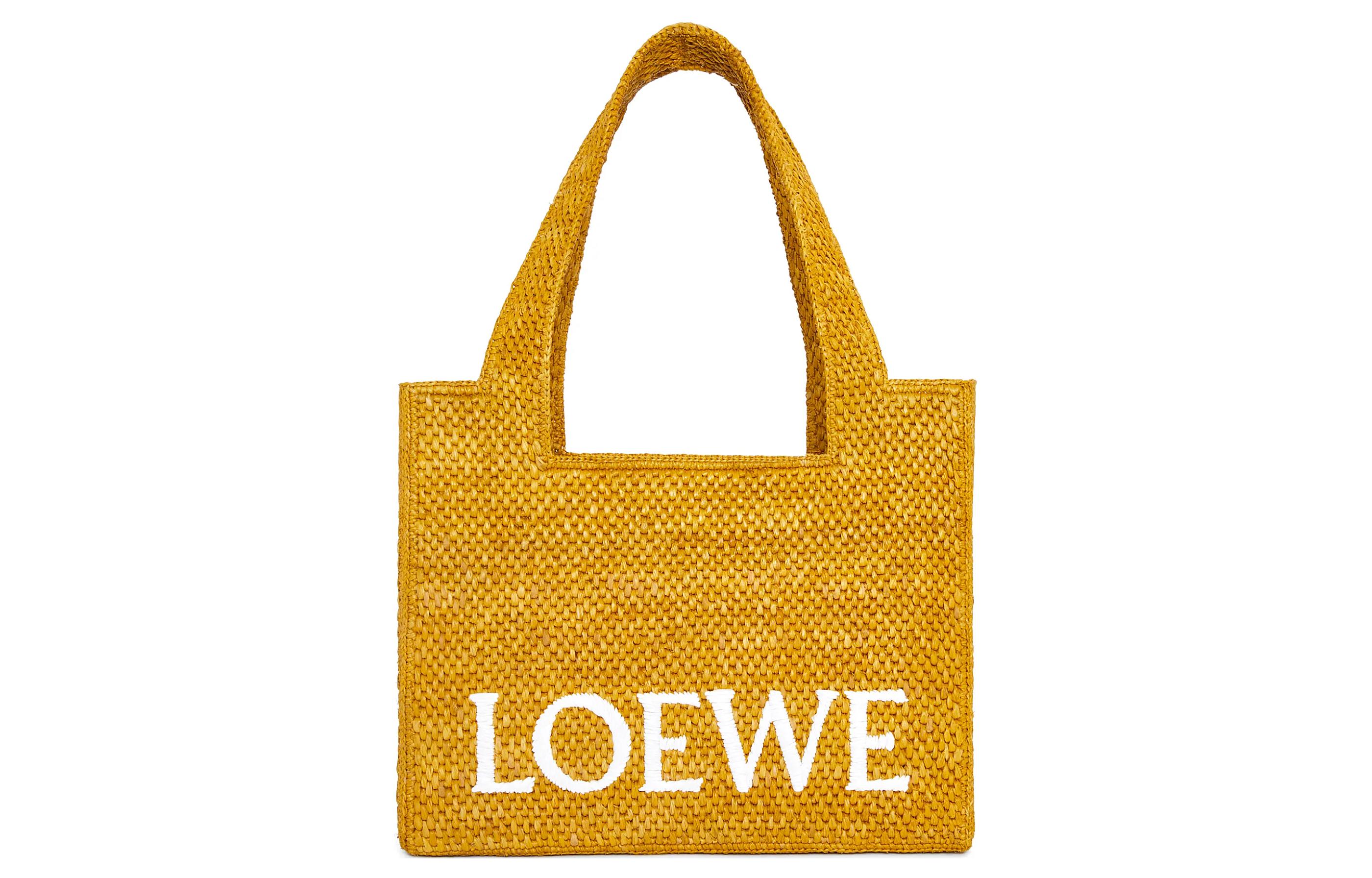 

Рафия Плечевая Сумка, Кроссбоди, Средняя Женская Сумка Цвет Охра LOEWE