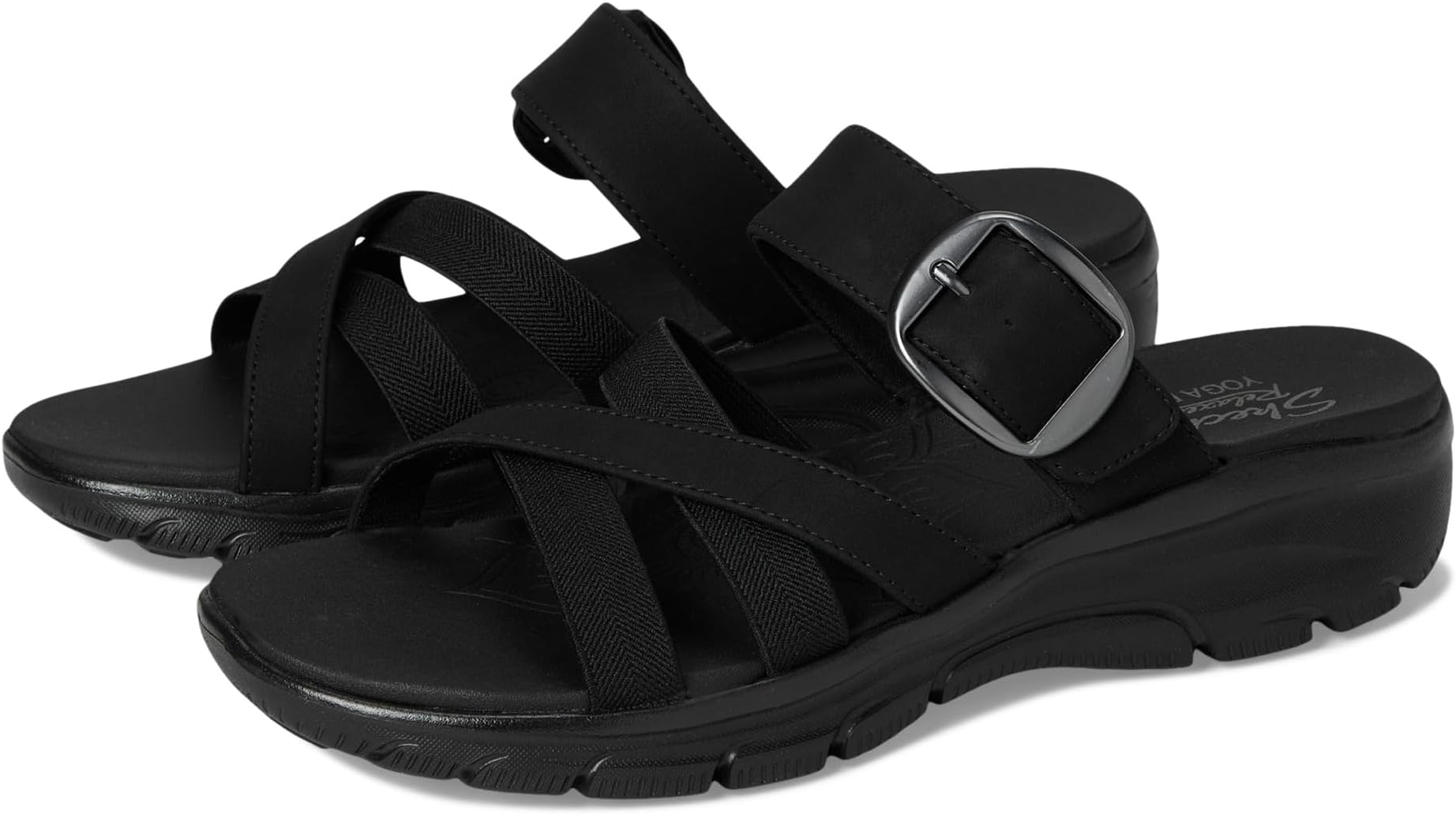 Сандалии SKECHERS Easy Going - Perfect Company, цвет Black/Black