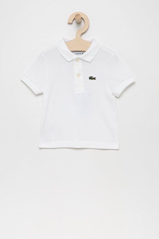 

Рубашка-поло из детской шерсти Lacoste, белый