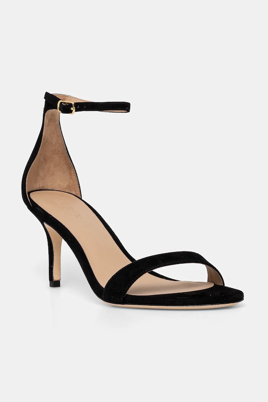 Замшевые сандалии Allie Mid Lauren Ralph Lauren, черный