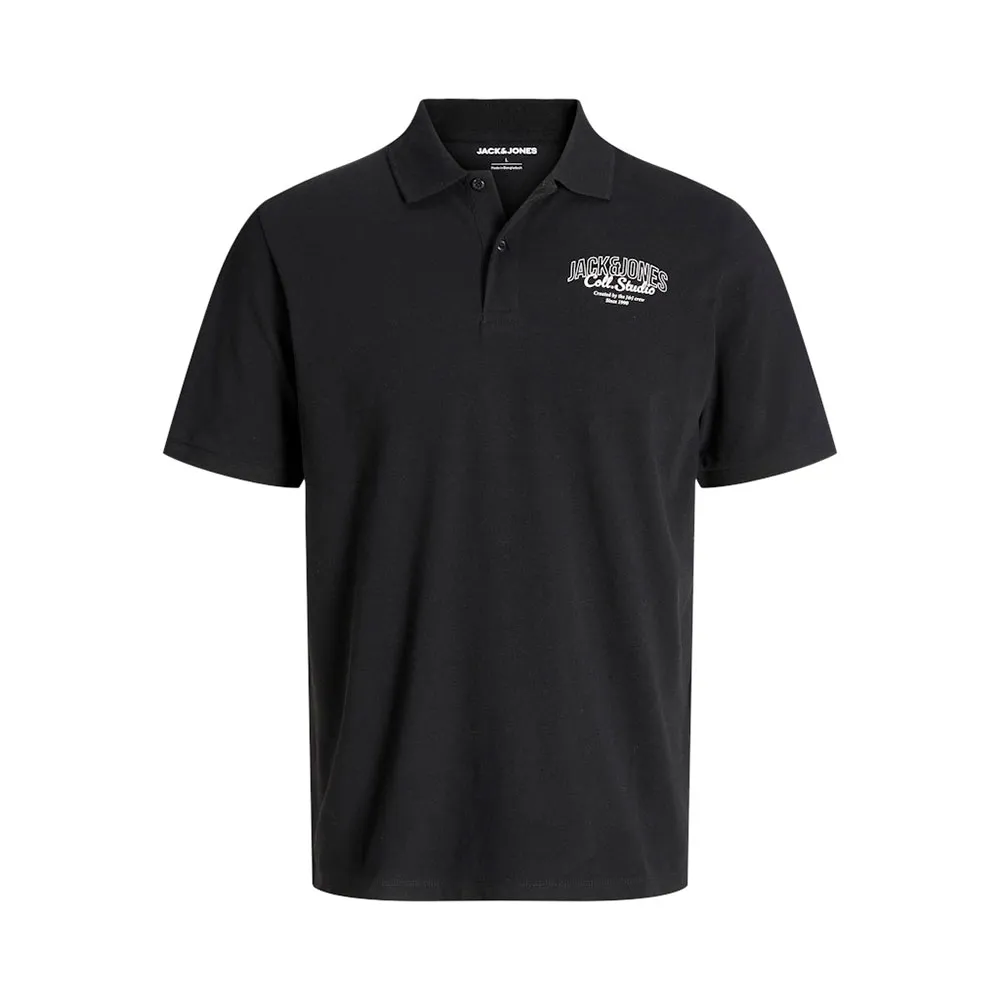 

Поло с коротким рукавом Jack & Jones Makoto Plus Size, черный