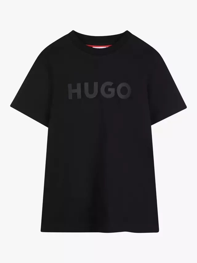 Детская футболка с логотипом HUGO HUGO BOSS, Black