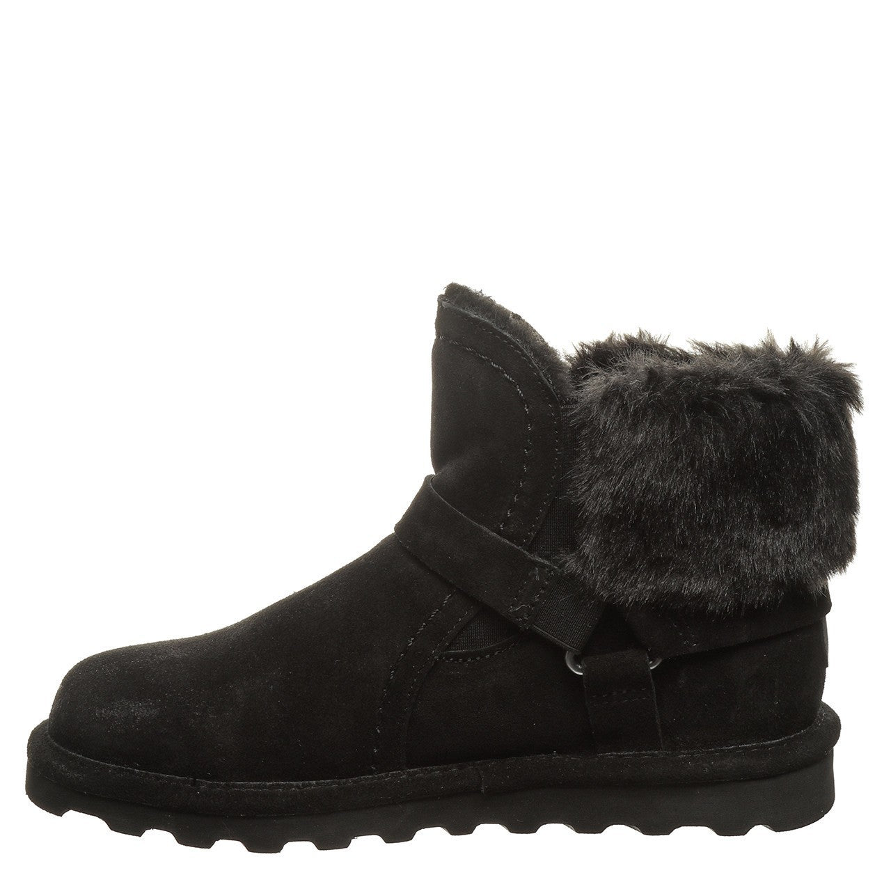 Ботинки зимние женские Bearpaw Konnie 2777W011 с искусственным меховым воротником, черный — фото 3