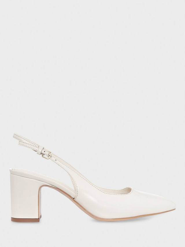 Туфли на блочном каблуке lily slingback Hobbs, цвет Buttercream