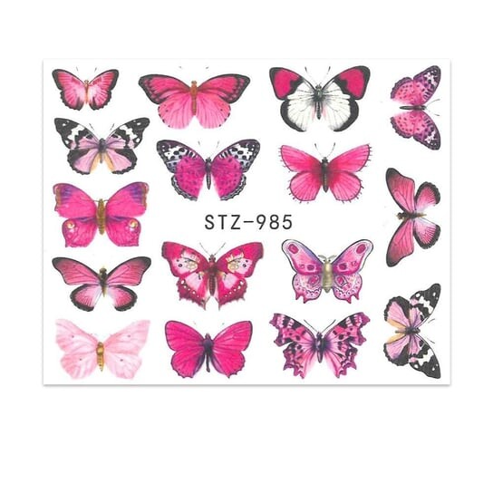 

Водные наклейки для ногтей, Stz 985 MollyLac, Molly Lac