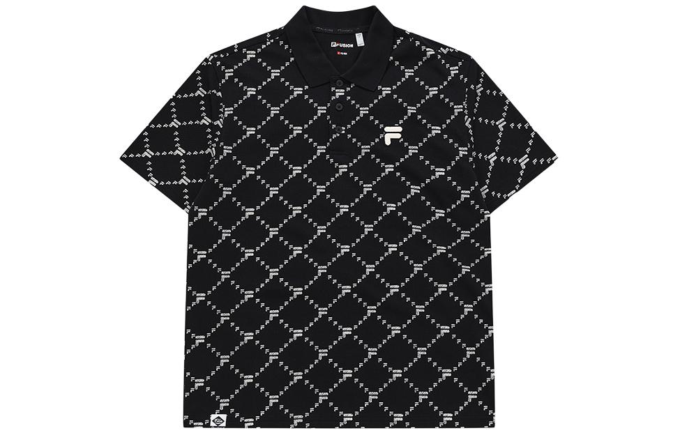 

FILA FUSION Футболка-поло FOB Lifestyle мужская jet black, Черный, FILA FUSION Футболка-поло FOB Lifestyle мужская jet black