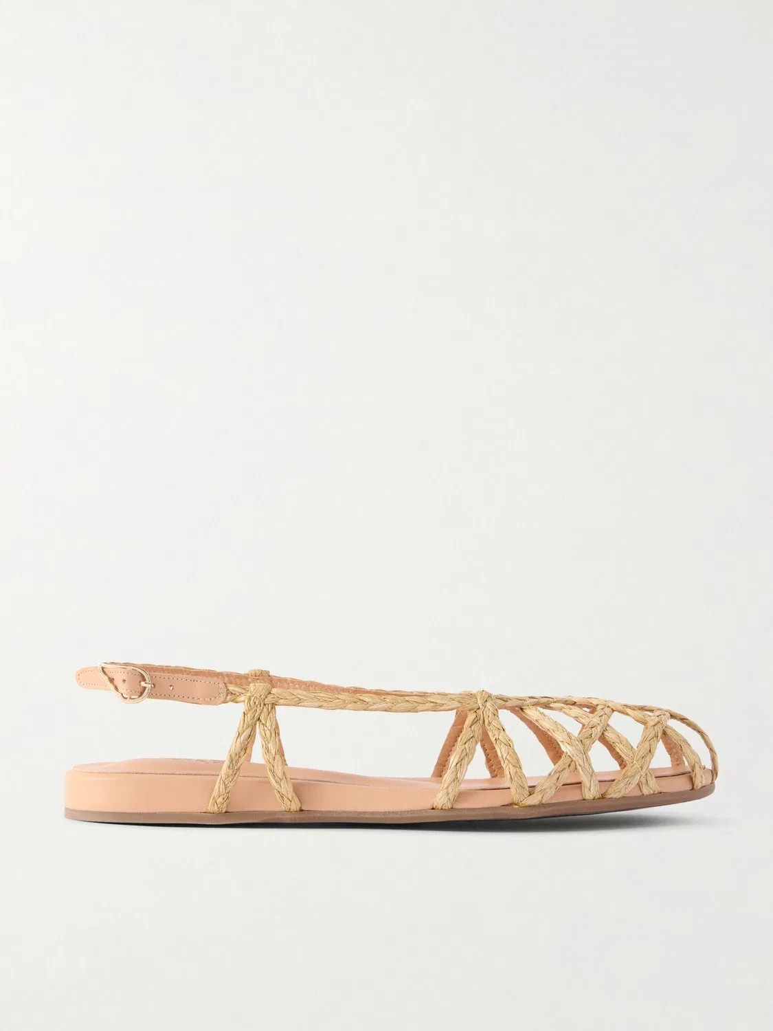 Сандалии Kardia из рафии с отделкой из кожи Ancient Greek Sandals, бежевый