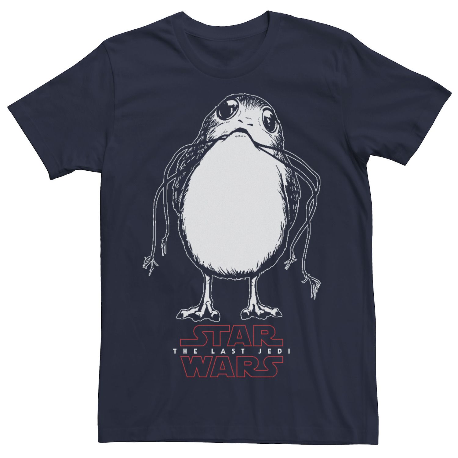 

Мужская футболка The Last Jedi Basic Porg Outline Star Wars