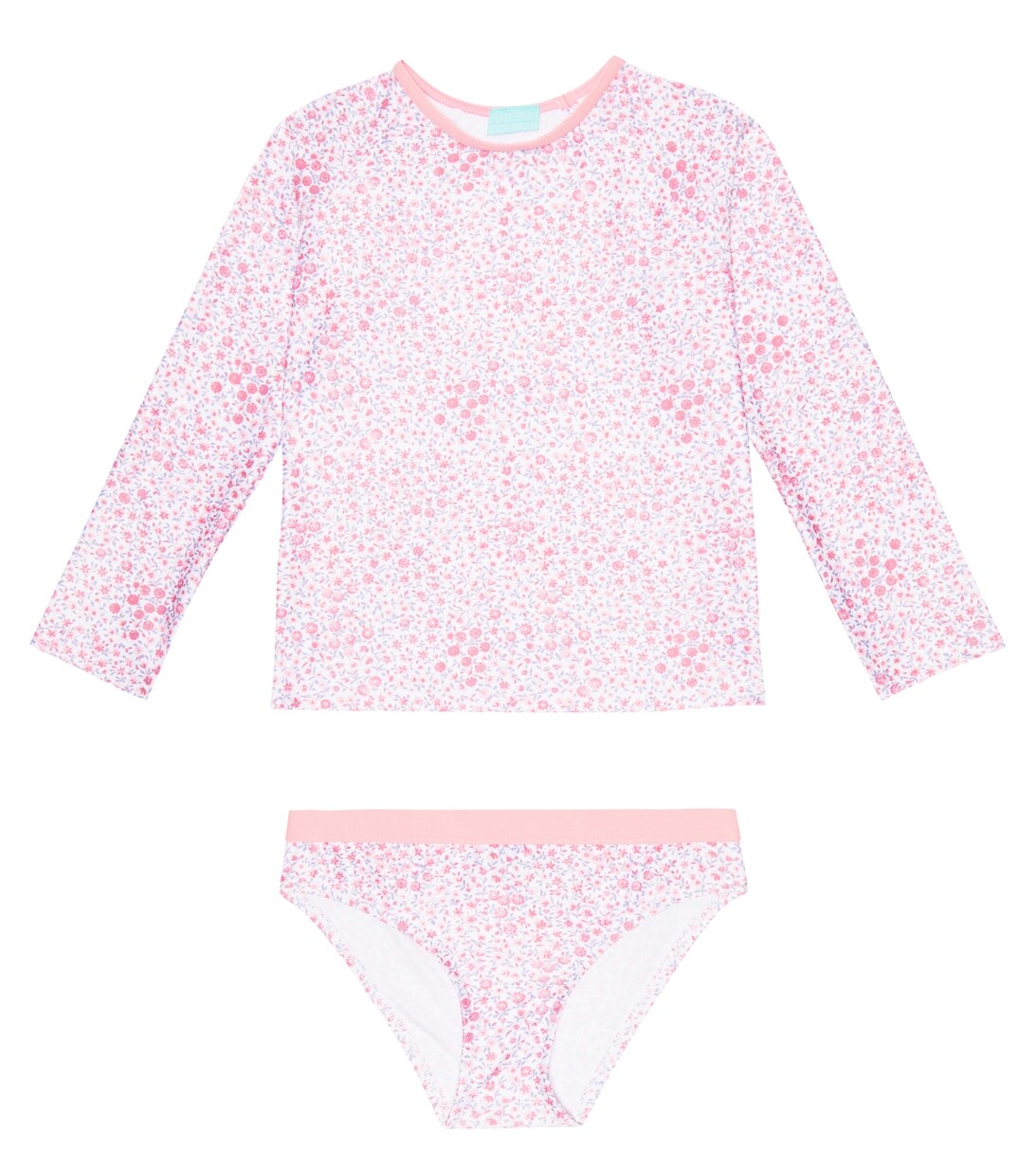

Купальник Baby Dakota с цветочным принтом и рашгардом Melissa Odabash, розовый