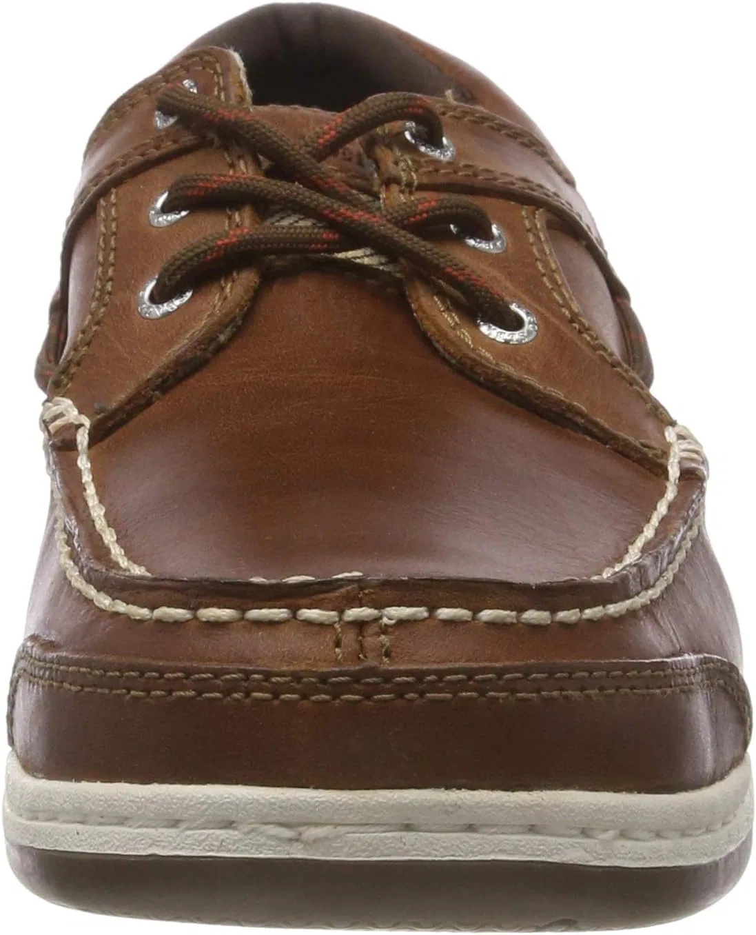 Мужские лодочные туфли Sebago Docksides Portland Crazy H, Brown Cognac 907 — фото 2