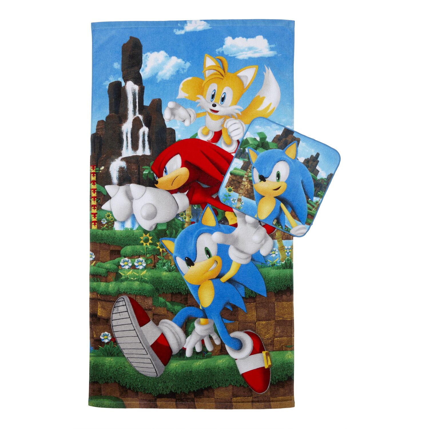 

Набор хлопковых полотенец Sonic Kids The Hedgehog, синий