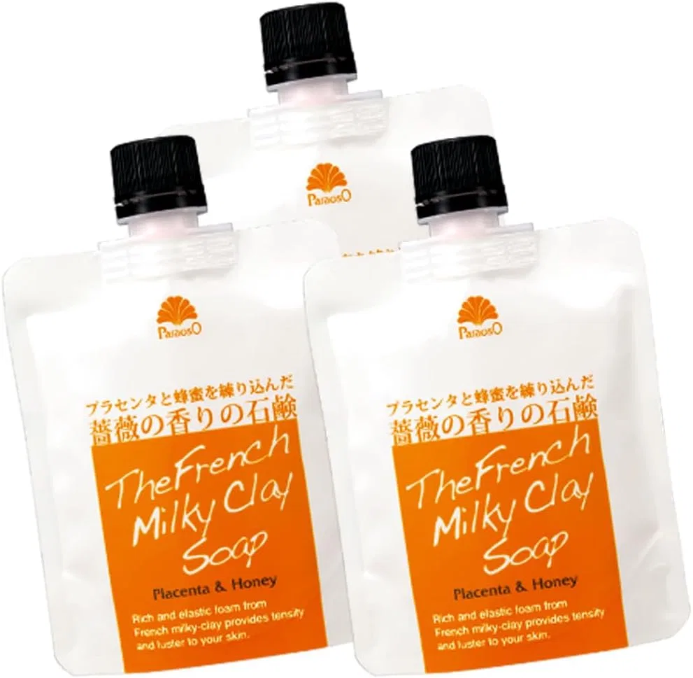 Мыло для лица Palaoso French Clay Soap, 3 шт, 110 г, белая глина