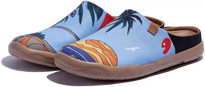 

Мужские легкие тапочки UIN с росписью, удобные мюли для ходьбы, повседневного дома и путешествий, обувь Малага