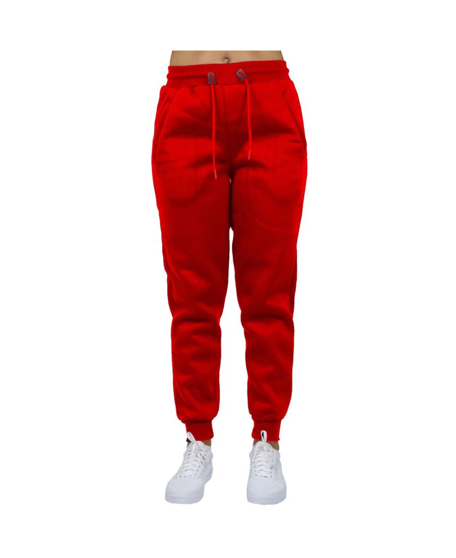 

Женские спортивные брюки свободного кроя на флисовой подкладке Blue Ice, Red