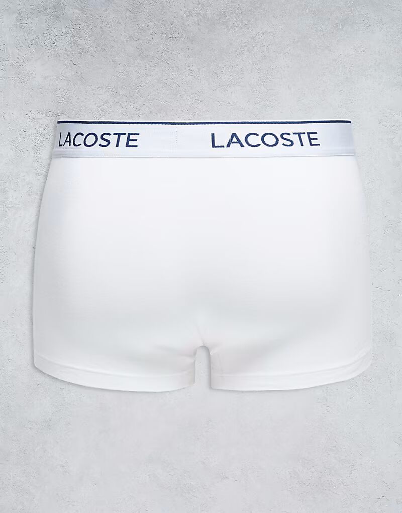 Комплект из 3-х спортивных трусов белого цвета Lacoste — фото 3