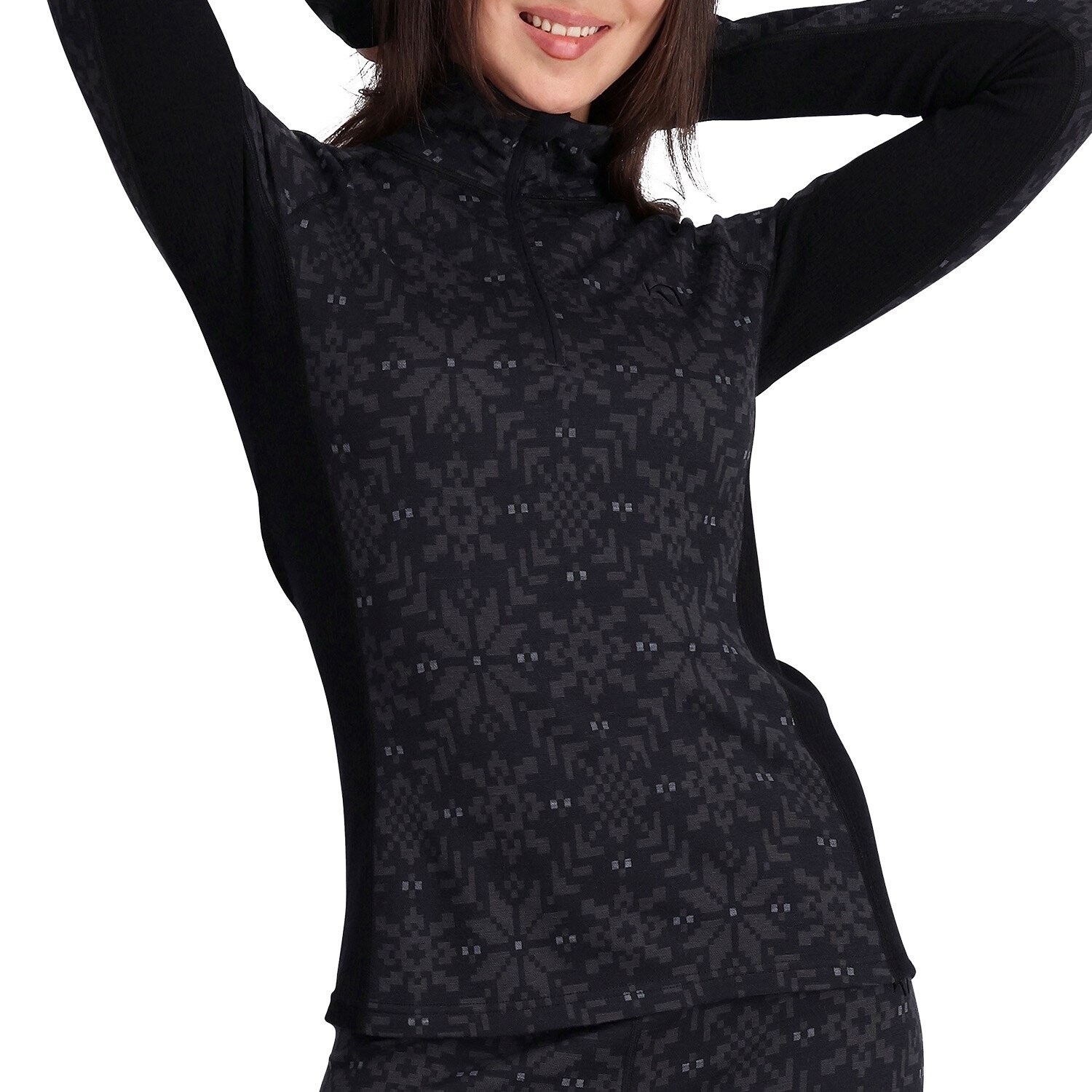 

Топ Kari Traa Edith Half Zip, черный