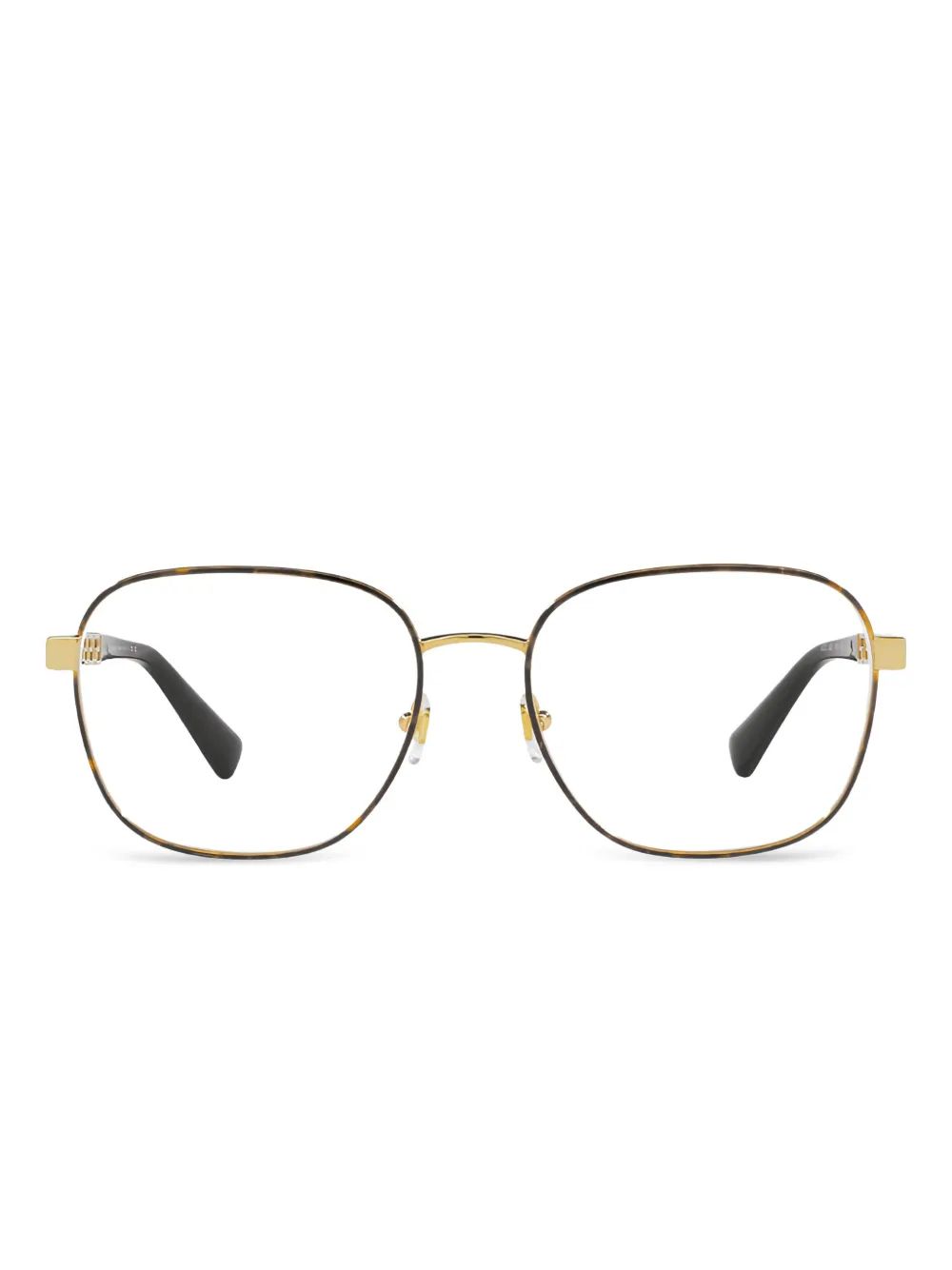 

Очки в квадратной оправе Versace Eyewear, золотой