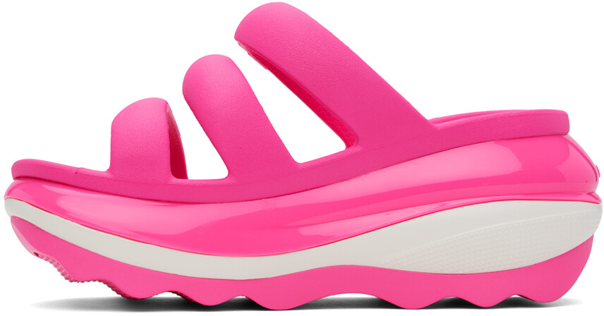 Розовые сандалии Mega Crush с тремя ремешками Crocs — фото 3