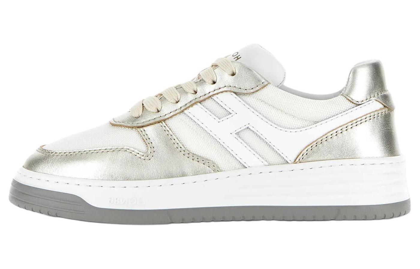 Женские низкие кроссовки H630 с металлическими вставками HOGAN, Original Shoe Box Included