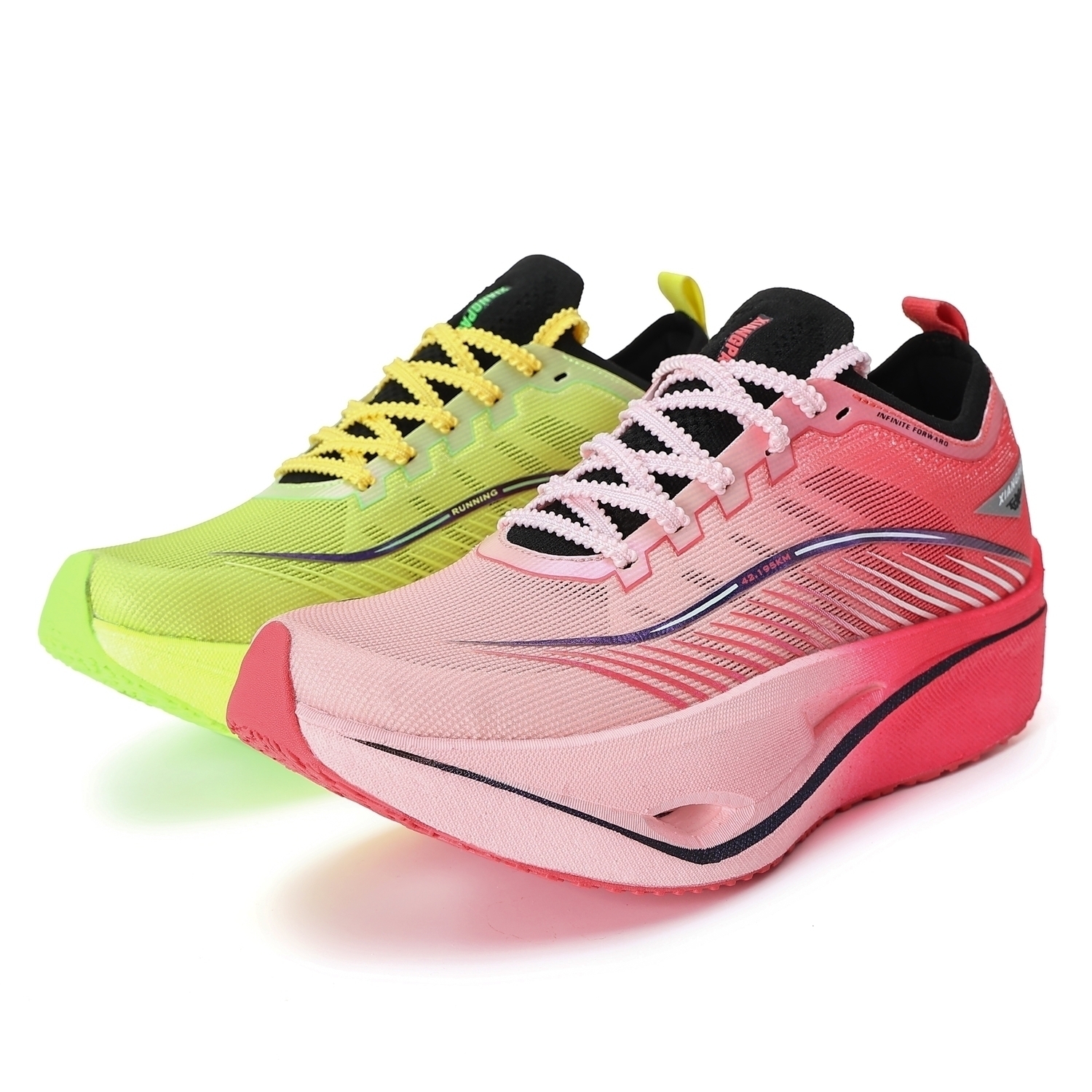 

Xiangpao Разноцветные кроссовки унисекс низкие красные и зеленые, цвет Red Green Mismatched