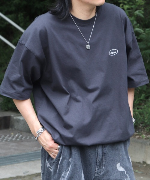 

Футболка унисекс с коротким рукавом, вышивкой и завязками ILL'S, угольно-серый