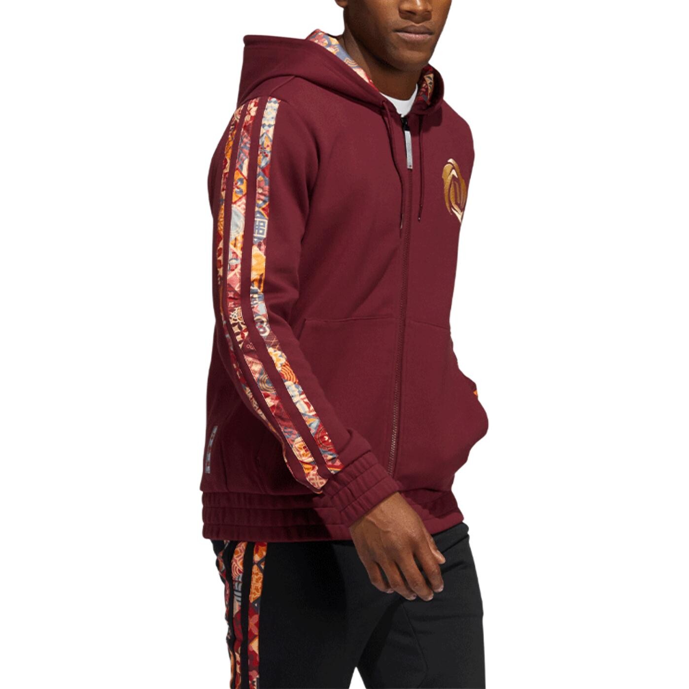 Куртка мужская коричневая/красная Adidas, коричневый/красный — фото 2