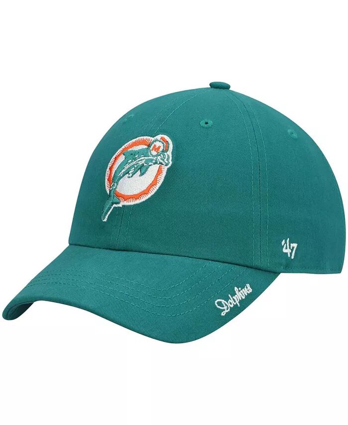 

Женская регулируемая шапка Aqua Miami Dolphins Miata Clean Up Legacy '47 Brand