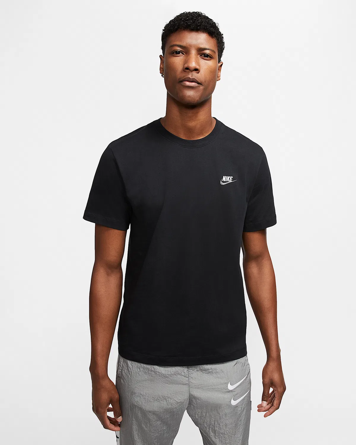 Мужская футболка Nike Sportswear Club, Black/White/Dark Grey