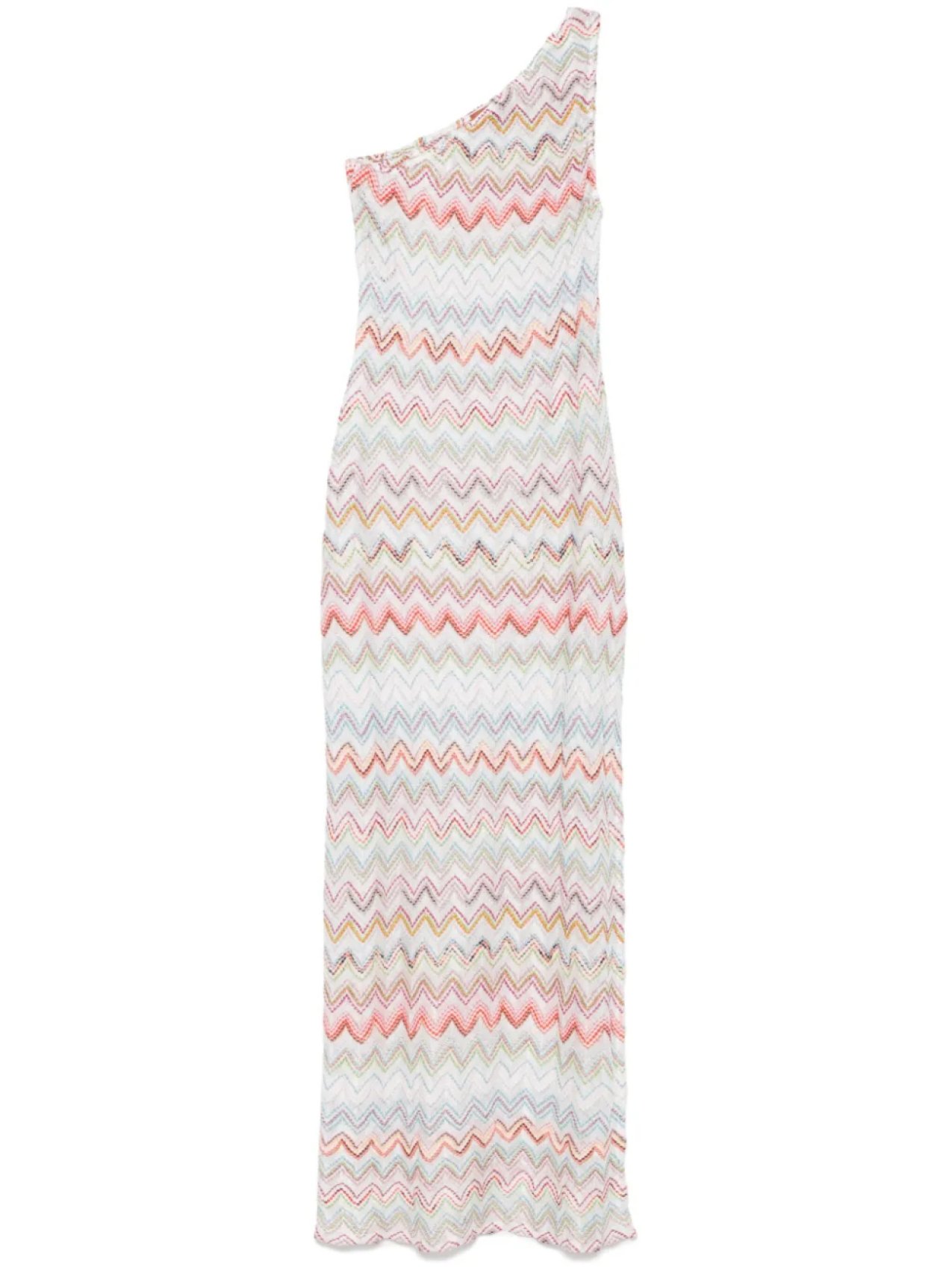 

Missoni платье макси с узором зигзаг, белый