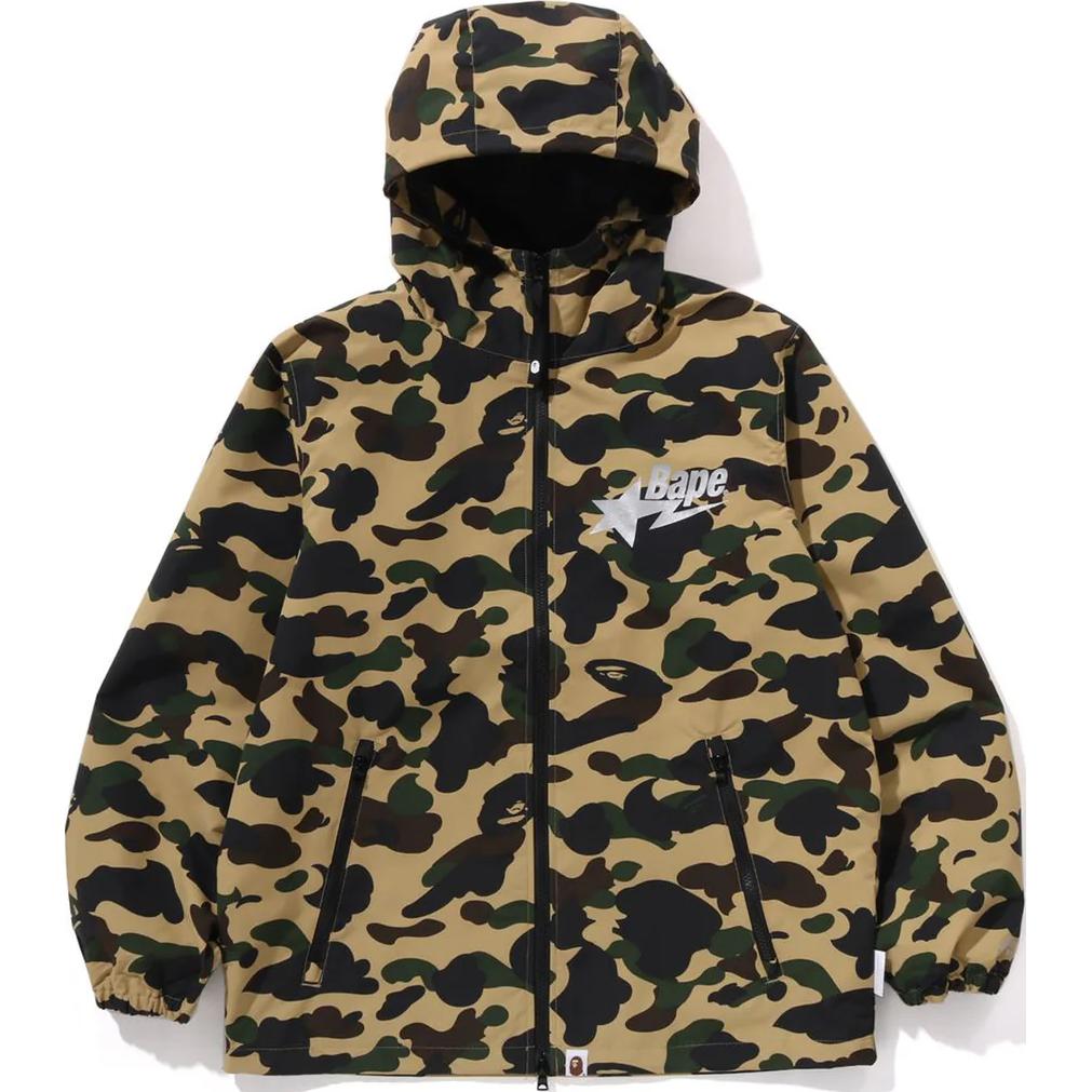 

A BATHING APE Куртка-толстовка Bape Windstopper с технологией Gore Tex Labs и камуфляжным принтом, Yellow
