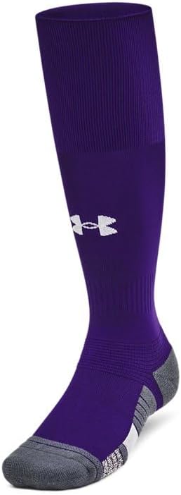 

Under Armour Unisex UA Magnetico Grip Over-The-Calf Socks - носки с активируемым потом сцеплением, Purple/Pitch Gray/White - 500