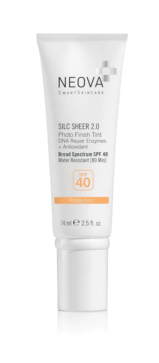 NEOVA SmartSkincare Silc Sheer 2.0 Тонирующий солнцезащитный крем, 73 мл | Широкий спектр защиты SPF 40 | Водостойкость до 80 мин. | Без масел и отдушек | Подходит для всех типов кожи, Tinted — фото 2