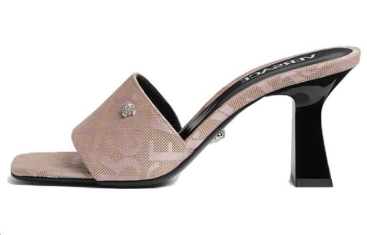 

Туфли-мюли Versace Allover 80 мм с жаккардовым принтом и логотипом Versace Jeans