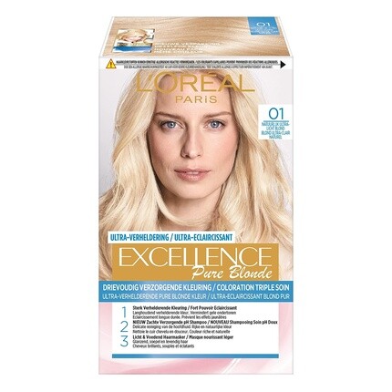 

Стойкая краска для волос Loreal Excellence Natural Blond 01, L'Oreal