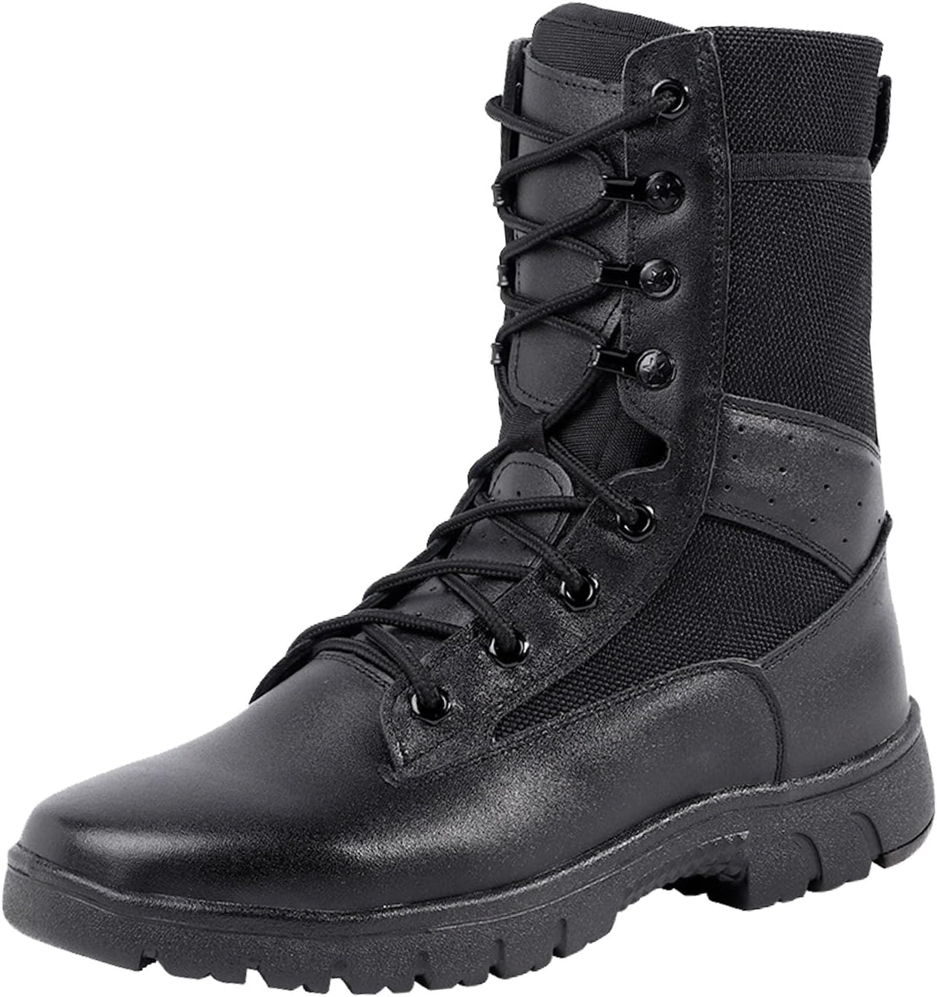 

Тактические ботинки для мужчин Легкие боевые ботинки Прочные ботинки Пустынные ботинки Zivopah, черный